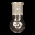 Round Bottom Flasks, Heavy Wall Capacity 5ml. Outer joint size 14/20.
