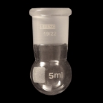 Round Bottom Flasks, Heavy Wall Capacity 5ml. Outer joint size 19/22.