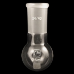 Round Bottom Flasks, Heavy Wall Capacity 25ml. Outer joint size 24/40.