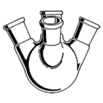 FL-0169: 4 Neck Round Bottom Flasks, Angled, Heavy Wall, Low Capacity