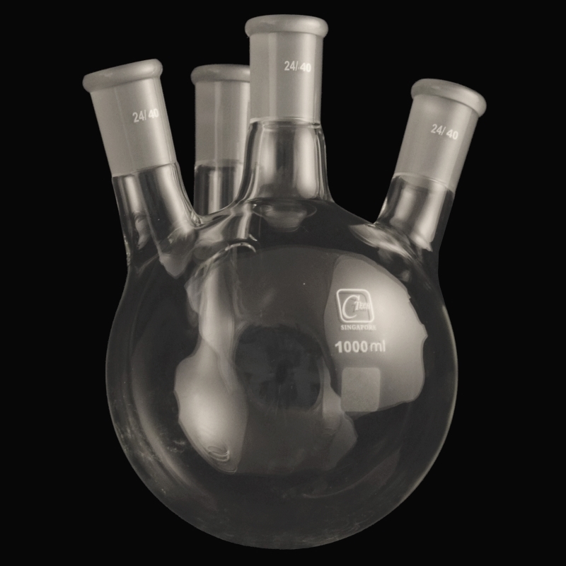 Laboy HMF010204 Glass 1000 mL Kuderna-Danish Flask with 24/40 Top Joint and 19/22 Lower Joint 