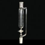 Cylindrical Addition Funnel, Graduated, Glass Stopcock Capacity 125ml. Joints size 24/40. Stopcock bore size 2mm.