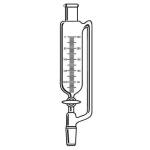 FN-1020: Cylindrical Addition Funnel, Graduated, Glass Stopcock
