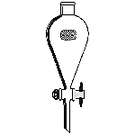 FN-1062: Squibb Separatory Funnel, PTFE Stopcock