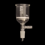 Filtration Buchner Funnels, Fritted, Ground Joint Capacity 30mL. Fine Porosity (G4). Lower inner joint 14/20.