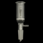 Filtration Buchner Funnels, Fritted, Ground Joint Capacity 60mL. Fine Porosity (G4). Lower inner joint 24/40.