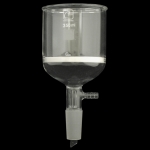 Filtration Buchner Funnels, Fritted, Ground Joint Capacity 350mL. Fine Porosity (G4). Lower inner joint 24/40.