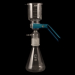 Vacuum Filtration Apparatus Fritted disc porosity: medium (G3). Flask capacity: 500mL.