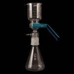 Vacuum Filtration Apparatus Fritted disc porosity: fine (G4). Flask capacity: 500mL.