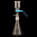 Vacuum Filtration Apparatus Fritted disc porosity: fine (G4). Flask capacity: 1000mL.