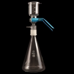 Vacuum Filtration Apparatus Fritted disc porosity: medium (G3). Flask capacity: 2000mL.