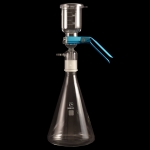 Vacuum Filtration Apparatus Fritted disc porosity: fine (G4). Flask capacity: 2000mL.