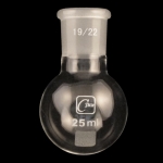 Round Bottom Flasks, Heavy Wall Capacity 25mL. Outer joint size 19/22.