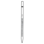 Mohr Measuring Pipettes, Class A Capacity 10mL. Accuracy limit: 0.05. Graduation divisions: 0.1 mL.