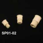 Septum Stopper, Serrations, Natural Color Adapter size: for 14/20-14/35 joints. Pack of 10.