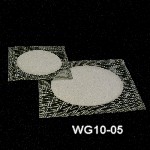 Wire Gauze, Ceramic Center Wire gauze sides 20x20cm (8x8in).
Ceramic center diameter 15cm (6in).